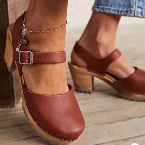 Free People Abby Clog Heels